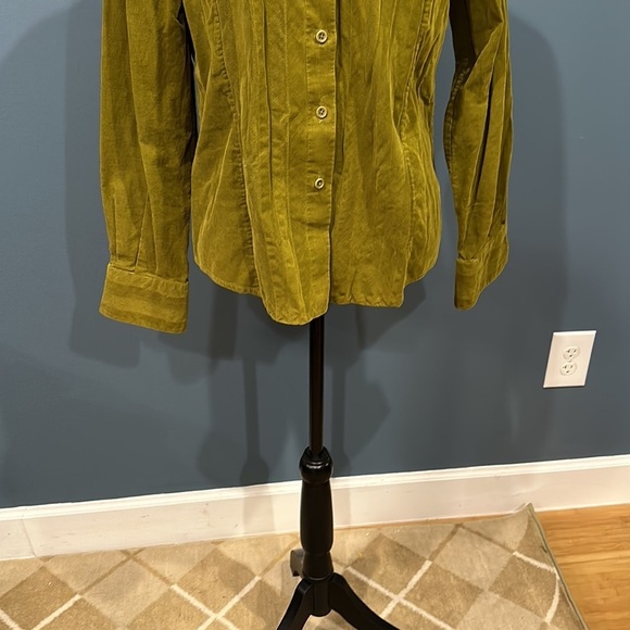 Faconnable corduroy button down shirt size XL women’s - Picture 3 of 8